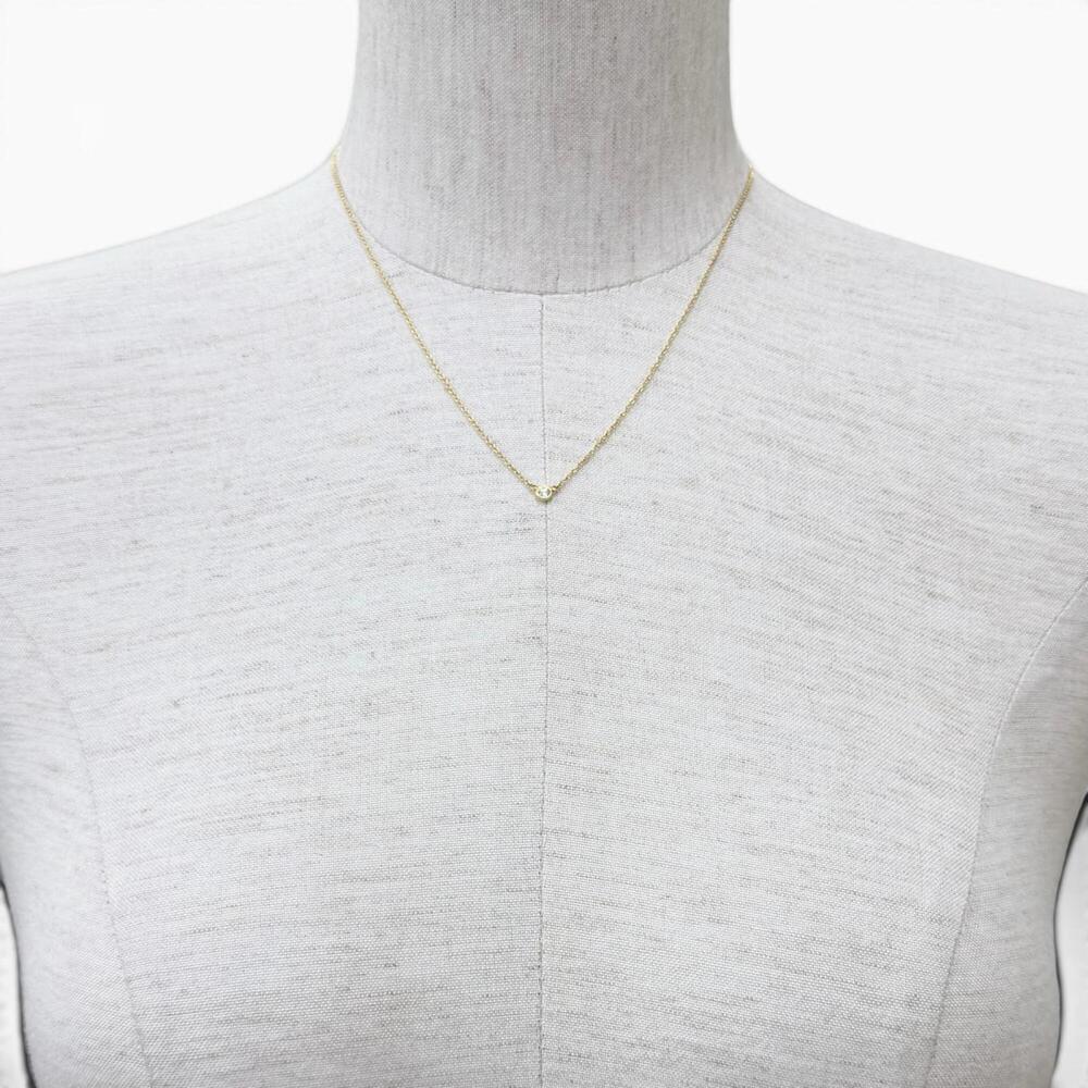 TIFFANY Gold Diamond Necklace - Picture 3 of 7